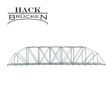Hack Brücken Bogen/Kastenbrücke - 2-gleisig BK50-2 - Grau - 50cm - H0 / 1:87 (13850)