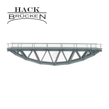 Hack Brücken Fischbauchbrücke - 2-gleisig B28-2 - Grau - 29,5cm - H0 / 1:87 (13100)