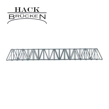 Hack Brücken Kastenbrücke - 1-gleisig K81 - Grau - 81cm - H0 / 1:87 (11600)