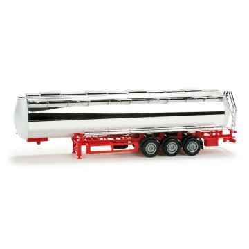 Herpa Lebensmittel Chromtankauflieger, unbedruckt - H0 / 1:87 (H076180)