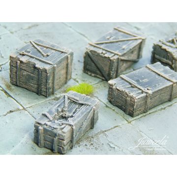 Juweela alte Holzkisten groß - dunkel - 10x - 0 / 1:43,5 (JW24192)