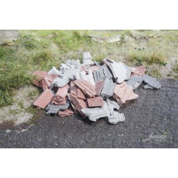 Juweela Bauschutt/Trümmer - grau/rot - 40g - TT / N (JW21215)