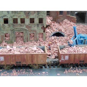 Juweela Bauschutt/Trümmer - Rot - 25g - H0 / 1:87 (JW28125)