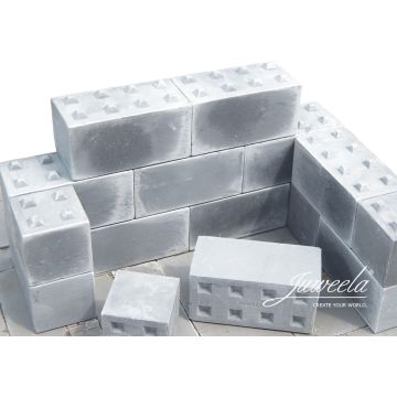Juweela BETONBLÖCKE NOPPEN 8 + 4 - GRAU - 2.50 x 5.00 x 2.50 cm - 1:32 / 1:35 (JW23429)