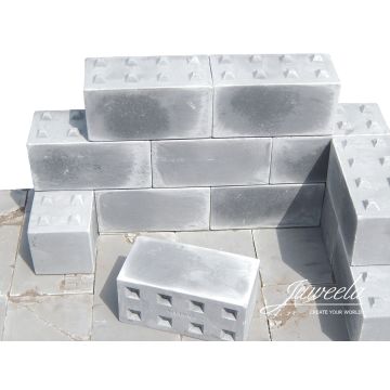 Juweela BETONBLÖCKE NOPPEN 8  - GRAU - 2.50 x 5.00 x 2.50 cm - 1:32 / 1:35 (JW23430)