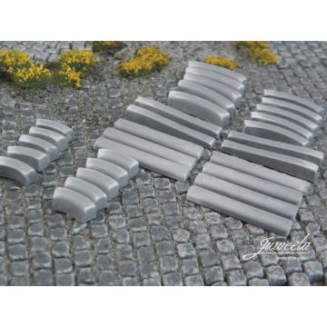 Juweela BORDSTEINE GERADE ERGÄNZUNG - GRAU -  - 1:32 / 1:35 (JW23434)