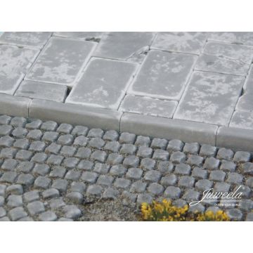 Juweela BORDSTEINE GERADE - GRAU - 3,1x0,5/0,5cm - 1:32 / 1:35 (JW23433)