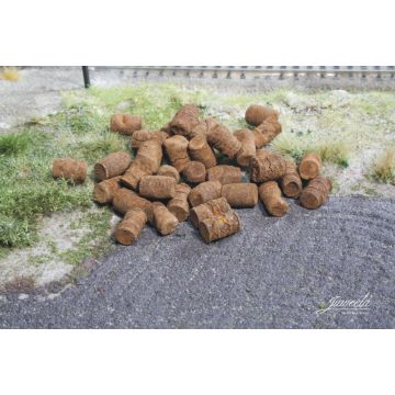 Juweela Fässer rostig - Echtrost - 80g - TT / 1:120 (JW21207)