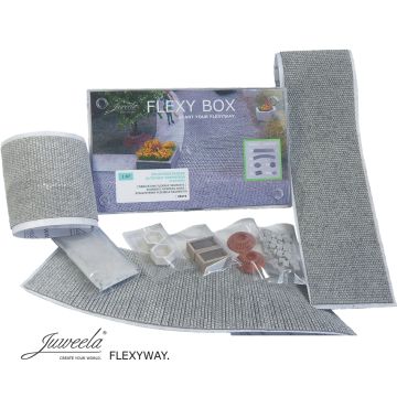 Juweela FLEXY BOX Startbox Pflasterstraße Altstadt Kopfstein + Zubeh. - H0 / 1:87 (JW28275)
