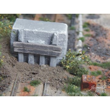 Juweela FLEXYWAY Platten 40x40 - Grau hell - 1 Segm. - H0 / 1:87 (JW28279)