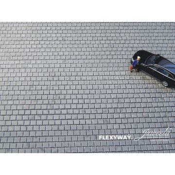 Juweela FLEXYWAY Platten 40x40 - Grau Dunkel - 1 Segm. - H0 / 1:87 (JW28281)