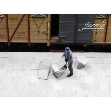 Juweela Gehwegplatten 50x50 - grau hell - 420x - 0 / 1:43,5 (JW24149)