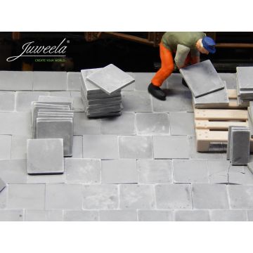 Juweela Gehwegplatten 50x50  - grau dunkel - 420x - 0 / 1:43,5 (JW24151)