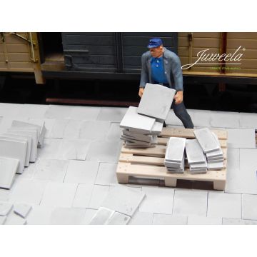 Juweela Gewegplatten 25x50 - grau dunkel - 260x - 0 / 1:43,5 (JW24152)