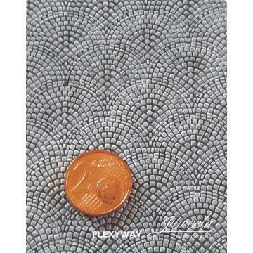 Juweela Kopfsteinpflaster Schuppenbogen Gerade - 3 Segm. - H0 / 1:87 (JW28284)