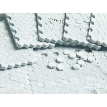 Juweela PLATTE HEXA PFLASTER - GRAU - 0.50 x 6.80 x 3.90 cm - 1:32 / 1:35 (JW23401)