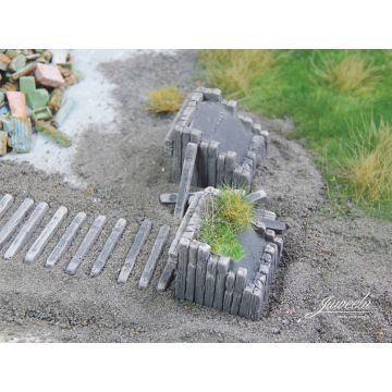 Juweela Prellbock - Holz - 6x - TT / 1:120 (JW21265)