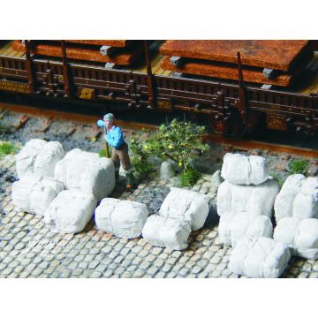 Juweela Rohstoffballen - Weiß - 40x - H0 / 1:87 (JW28326)