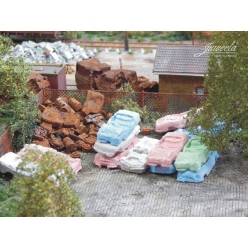 Juweela Schrottautos (DDR) - Farbich gemischt - 12x - H0 / 1:87 (JW28183)