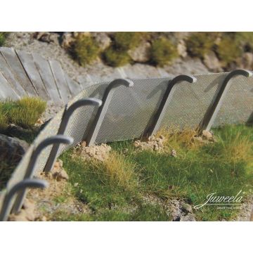 Juweela Sicherheitszaun - Grau - 50cm - H0 / 1:87 (JW28377)