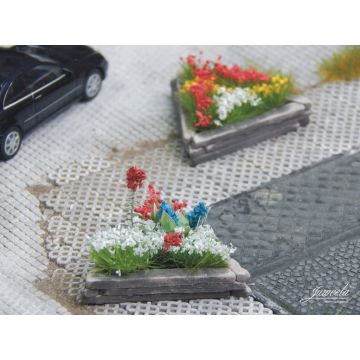 Juweela Straßenpflanzkübel Schwellen klein - 10x - H0 / 1:87 (JW28243)