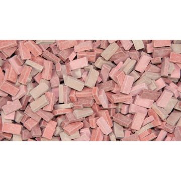 Juweela Ziegel (RF)  - Ziegelrot Mix - 0.72 x 0.36 x 0.18 cm - 1:32 / 1:35 (JW23033)