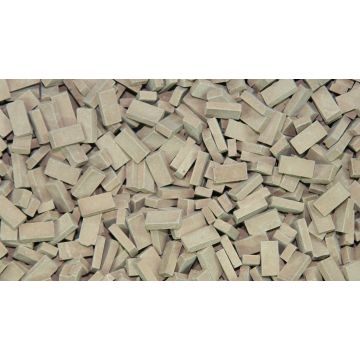 Juweela Ziegel (RF)  - terrakotta dunkel einf. - 0.72 x 0.36 x 0.18 cm - 1:32 / 1:35 (JW23069)