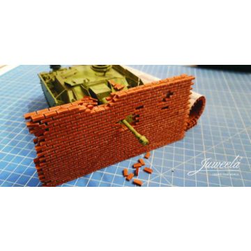 Juweela ZIEGELMAUER FLEXYWAY - ZIEGELROT DUNKEL - 14.00 x 23.50 x 0.30 cm - 1:32 / 1:35 (JW23409)