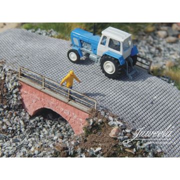 Juweela kl. Ziegelbrücken m Geländer - Rot - 3 Stk. - TT / N (JW21288)