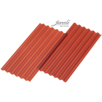 Juweela Wellplatten Faserzement - rot - 7.81 x 3.44 x 0.07 cm - 1:32 / 1:35 (JW23267)