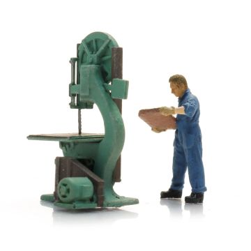 Artitec Band saw with figure - H0 / 1:87 (AR387.662)