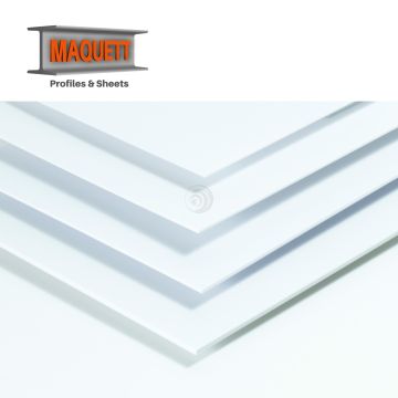 Maquett PVC-Blatt - Schaum - Weiß - 194x320x1,00mm (605-00)