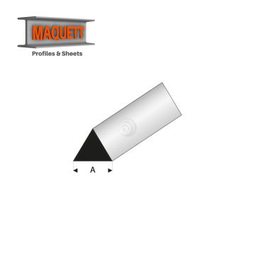 Maquett Styrene Profile - Dreieck 60 - Länge: 330mm - Weiß - 4,0mm/0.156" (404-54-3-v)