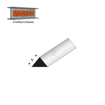 Maquett Styrene Profile - Dreieck 90 - Länge: 330mm - Weiß - 4,0mm / 0.156" (405-54-3-v)
