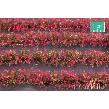Mininatur Blumenfeld-Streifen - Magenta - ca. 210cm - H0 / TT (767-26)