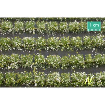 Mininatur Blumenfeld-Streifen - Weiss - ca. 42cm - H0 / TT (767-21S)