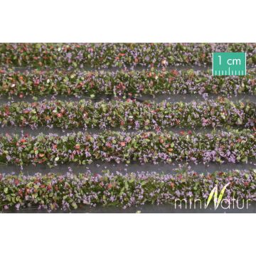 Mininatur Blütenstreifen - Violett - ca. 67cm - H0 / TT (731-24S)