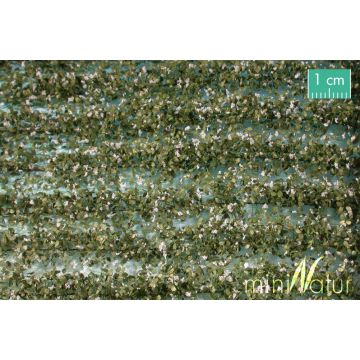 Mininatur Kartoffelfeld-Streifen weiß blühend - Frühling - ca. 42cm - H0 / TT (766-25S)