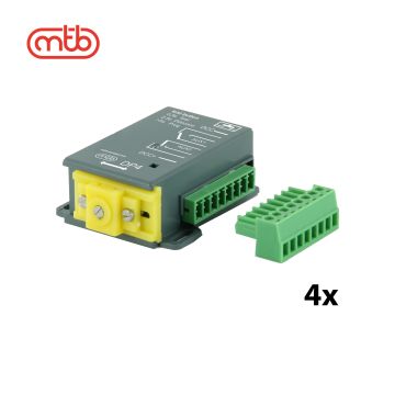 MTB Model DP4 - 4x - Erweiterte Weichenantrieb mit DCC - 52x55 mm (DP4-4)