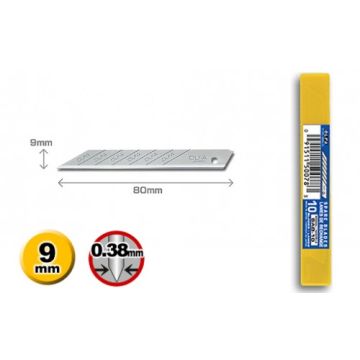 OLFA 30° Winkel Abbrechklingel - für SAB-10 - 9mm - 10x (SAB-10B)