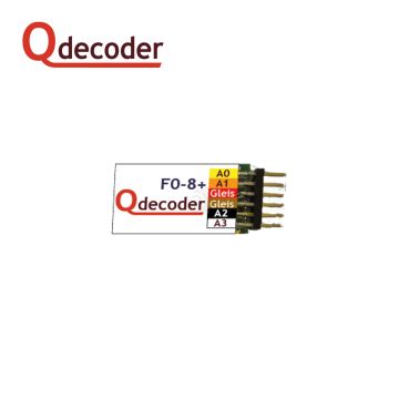 Qdecoder F0-8+ Funktionsdecoder Stecker (QD043)