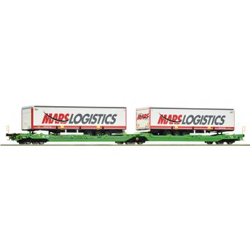Roco Doppeltaschen-Gelenkwagen, Gattung Sdggmrss/T3000e, der CFL Cargo - Epoche: VI - 393mm - H0 / 1:87 (RO6600005)