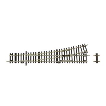 Roco Weiche links Wl15 ohne Antrieb, Länge 230 mm, Abzweig 15° - H0 / 1:87 (RO42442)