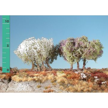 Silhouette Büsche hoch blühend - Frühling - 0 (< ca. 8cm) - H0 / TT (250-05)