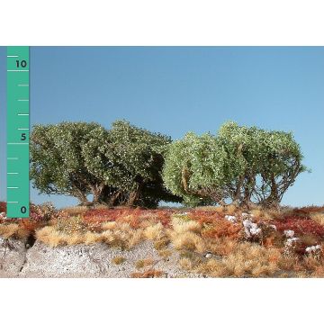Silhouette Büsche hoch - Sommer - 0 (< ca. 8cm) - H0 / TT (250-02)