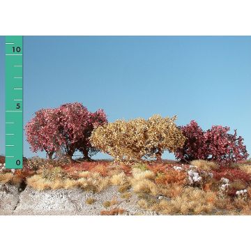 Silhouette Büsche niedrig - Spätherbst - 0 (< ca. 8cm) - H0 / TT (251-04)