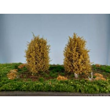 Silhouette Büsche Set - Spätherbst (gelb) - ca. 8-10 cm (350-44)
