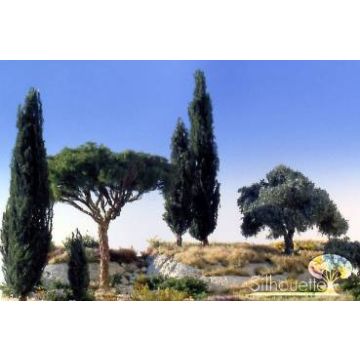 Silhouette Pinie - Sommer - 2 (ca. 15-20cm) - H0 / TT (263-22)