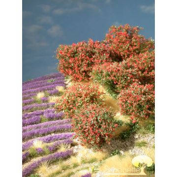 Silhouette Rhododendron - Rot - 0 (< ca. 8cm) - H0 / TT (253-04)