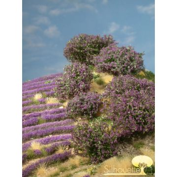 Silhouette Rhododendron - Violett - 0 (< ca. 8cm) - H0 / TT (253-06)